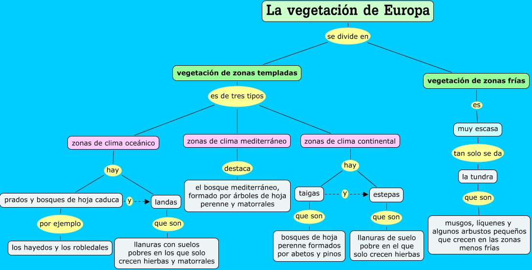 Resultado de imagen de CARACTERÃSTICAS CLIMAS Y VEGETACIÃN DE EUROPA